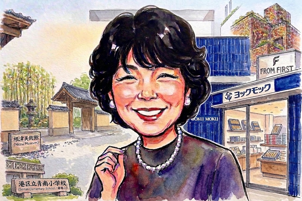 取締役 小島範子の似顔絵イラスト(南青山)